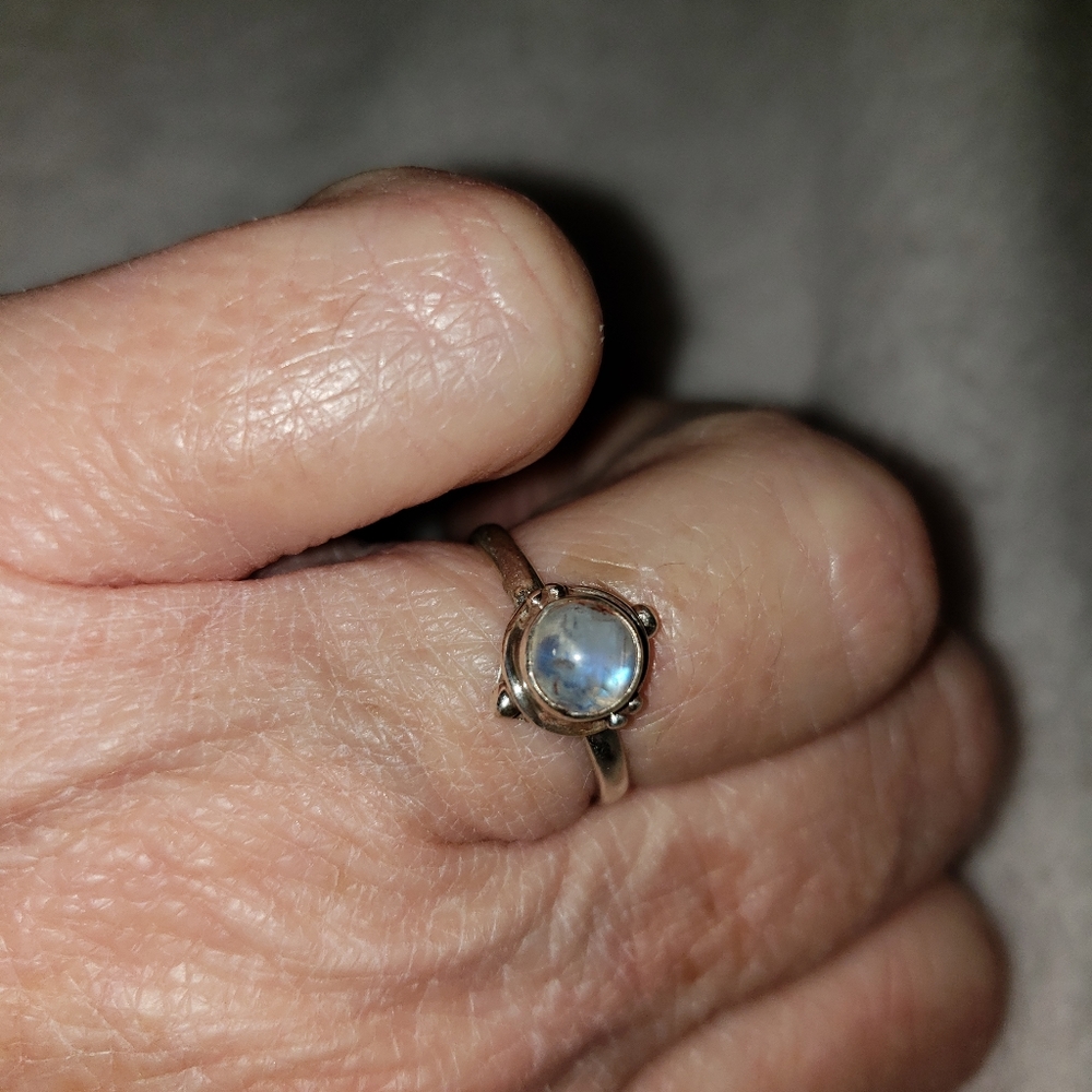 SS moonstone ring - Picture 5 of 5